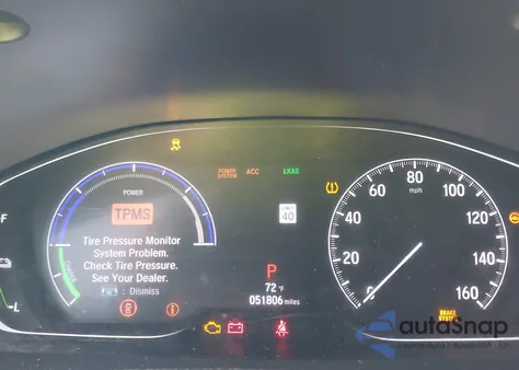 2021 Honda Insight Ex z USA, uszkodzony, nr VIN 19XZE4F5XME003486